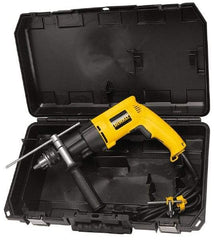 DeWALT - 1/2" Keyed Chuck Electric Hammer Drill - 0 to 46,000 BPM, 0 to 2,700 RPM, Reversible - USA Tool & Supply