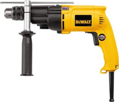 DeWALT - 120 Volt 1/2" Keyed Chuck Electric Hammer Drill - 0 to 19,000 & 0 to 46,000 BPM, 0 to 1,100 & 0 to 2,700 RPM, Reversible - USA Tool & Supply