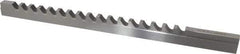 Dumont Minute Man - 7/16" Keyway Width, Style D, Keyway Broach - High Speed Steel, Bright Finish, 9/16" Broach Body Width, 1" to 6" LOC, 13-7/8" OAL, 9,400 Lbs Pressure for Max LOC - USA Tool & Supply