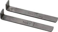 Dumont Minute Man - 2 Piece Style C Broach Shim - 5/16" Keyway Width, 0.055" Shim Thickness - USA Tool & Supply