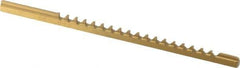 Dumont Minute Man - 1/16" Keyway Width, Style A, Keyway Broach - TiN Finish, 1/8" Broach Body Width, 5" OAL - USA Tool & Supply