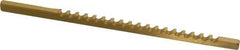 Dumont Minute Man - 1/8" Keyway Width, Style A, Keyway Broach - TiN Finish, 1/8" Broach Body Width, 5" OAL - USA Tool & Supply