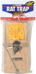 J.T. Eaton - Snap Trap for Use on Rats - 3/8 Inch Long x 4-3/8 Inch Wide x 9-1/2 Inch High, Wood - USA Tool & Supply