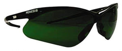 Jackson Safety - Green Lenses, Framed Welding Glasses - Scratch Resistant, Black Frame, Size Universal, Wrap Around - USA Tool & Supply