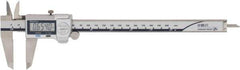 Mitutoyo - 0 to 200mm Range, 0.01mm Resolution, IP67 Electronic Caliper - Stainless Steel with 50mm Stainless Steel Jaws, 0.001" Accuracy, SPC Output - USA Tool & Supply
