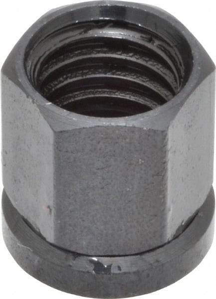 Gibraltar - 3/8-16, Black Oxide Finish, Steel Swivel Hex Nut - 1/2" Pad, 7/16" Wide x 17/32" High x 17/64" Deep - USA Tool & Supply