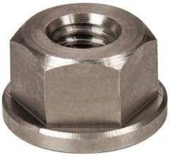 Gibraltar - 3/8-16, 7/8" Flange Diam, 1/2" High, 11/16" Across Flats, Flange Nut - Grade 303 Stainless Steel, 1/8" Flange Height - USA Tool & Supply