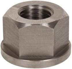 Gibraltar - 1-8, 2" Flange Diam, 1-1/4" High, 1-5/8" Across Flats, Flange Nut - Grade 303 Stainless Steel, 1/4" Flange Height - USA Tool & Supply