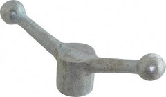 Gibraltar - 2 Offset Arms, Zinc Plated, Blank Speed Handle - 2-15/16" High, 5/8" Arm Diam, 1-5/8" Hub Diam, 1" Ball Diam - USA Tool & Supply