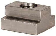 Gibraltar - 5/16-18 Blind Tapped T Slot Nut - 3/8" Slot Width, 5/8 x 7/32" Base Width x Height, 3/4 x 13/32" OAL x Height - USA Tool & Supply