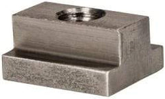 Gibraltar - 3/8-16 Blind Tapped T Slot Nut - 7/16" Slot Width, 3/4 x 7/32" Base Width x Height, 1 x 1/2" OAL x Height - USA Tool & Supply