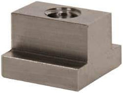 Gibraltar - 3/8-16 Blind Tapped T Slot Nut - 1/2" Slot Width, 7/8 x 1/4" Base Width x Height, 7/8 x 5/8" OAL x Height - USA Tool & Supply