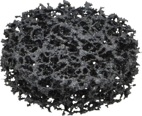 3M - 2" Very Coarse Grade Silicon Carbide Deburring Disc - 1/4" Center Hole, Arbor Connection, Black, 12,000 Max RPM - USA Tool & Supply