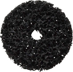 3M - 3" Very Coarse Grade Silicon Carbide Deburring Disc - 1/2" Center Hole, Arbor Connection, Black, 8,500 Max RPM - USA Tool & Supply