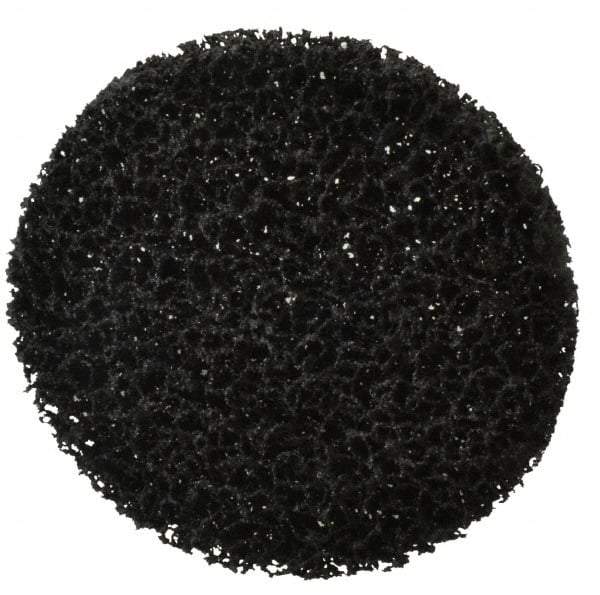 3M - 5" Very Coarse Grade Silicon Carbide Deburring Disc - 1/2" Center Hole, Arbor Connection, Black, 5,000 Max RPM - USA Tool & Supply