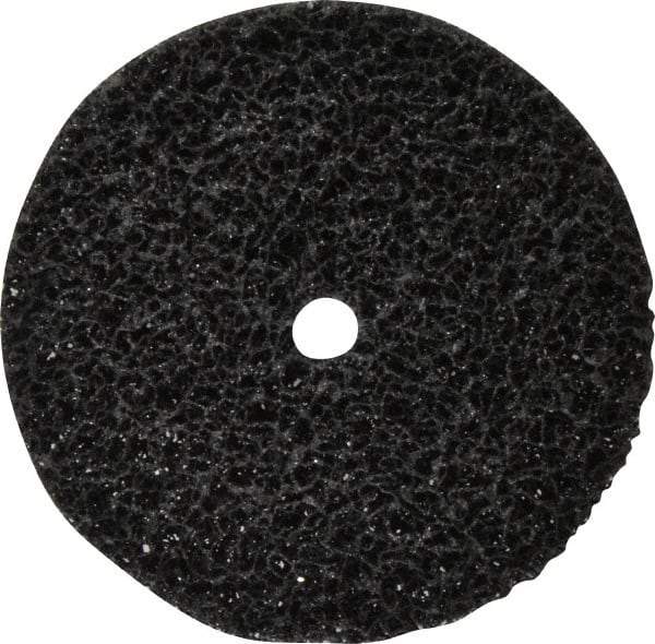 3M - 6" Very Coarse Grade Silicon Carbide Deburring Disc - 5/8" Center Hole, Arbor Connection, Black, 4,000 Max RPM - USA Tool & Supply