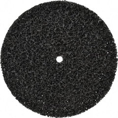 3M - 8" Very Coarse Grade Silicon Carbide Deburring Disc - 1/2" Center Hole, Arbor Connection, Black, 3,000 Max RPM - USA Tool & Supply