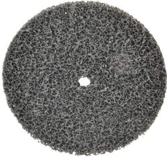 3M - 8" Very Coarse Grade Silicon Carbide Deburring Disc - 5/8" Center Hole, Arbor Connection, Black, 3,000 Max RPM - USA Tool & Supply