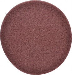 3M - 8" Very Fine Grade Aluminum Oxide Deburring Disc - 1/4" Center Hole, Arbor Connection, Maroon, 3,000 Max RPM - USA Tool & Supply