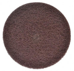 3M - 8" Medium Grade Aluminum Oxide Deburring Disc - 1/2" Center Hole, Arbor Connection, Maroon, 3,000 Max RPM - USA Tool & Supply