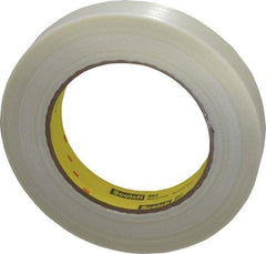 3M - 3/4" x 60 Yd Clear Rubber Adhesive Packaging Tape - Polypropylene Film Backing, 6 mil Thick, 170 Lb Tensile Strength, Series 897 - USA Tool & Supply