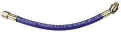 Coilhose Pneumatics - 1/4" ID 2' Long Lead-In Whip Hose - FNPT x MNPT Ball Swivel Ends, 300 Working psi, -40 to 212°F, 1/4" Fitting, - USA Tool & Supply