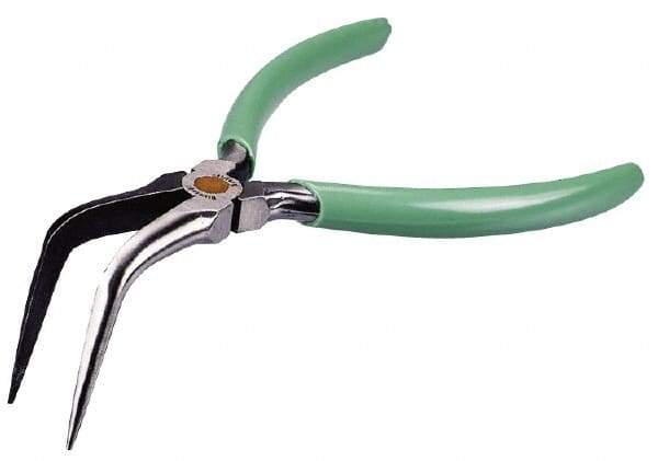 Xcelite - 6" Long, 23/64" Jaw Length, Smooth Jaw, Long Nose/Bent Nose Plier - USA Tool & Supply