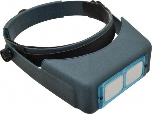 Made in USA - 1.75x Magnification, Optical Glass, Rectangular Magnifier - Headband Mount, 14 Inch Focal Distance - USA Tool & Supply