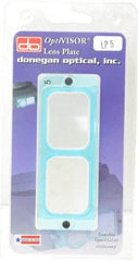 Made in USA - 2.5x Magnification, Magnifier Lens Plate - 8" Focal Distance, Use with Optivisor - USA Tool & Supply