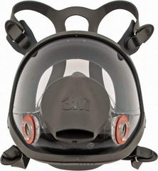 3M - Series 6000, Size M Full Face Respirator - 4-Point Suspension, Bayonet Connection - USA Tool & Supply