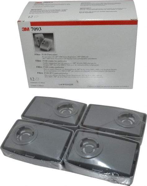 3M - Purple P100 Filter - Protects Against Particulates, Series 7000 - USA Tool & Supply