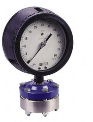 Value Collection - 30 Max psi, 4-1/2 Inch Dial Diameter, Polypropylene Pressure Gauge Guard and Isolator - 0.5% Accuracy - USA Tool & Supply