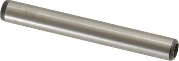 Value Collection - 1/4" Diam x 2" Pin Length Grade 8 Alloy Steel Pull Out Dowel Pin - 1 Rounded & 1 Threaded End - USA Tool & Supply