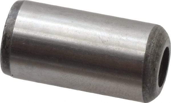 Value Collection - 1/2" Diam x 1" Pin Length Grade 8 Alloy Steel Pull Out Dowel Pin - 1 Rounded & 1 Threaded End - USA Tool & Supply