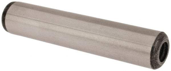 Value Collection - 1/2" Diam x 2-1/2" Pin Length Grade 8 Alloy Steel Pull Out Dowel Pin - 1 Rounded & 1 Threaded End - USA Tool & Supply