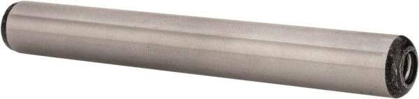 Value Collection - 1/2" Diam x 4" Pin Length Grade 8 Alloy Steel Pull Out Dowel Pin - 1 Rounded & 1 Threaded End - USA Tool & Supply