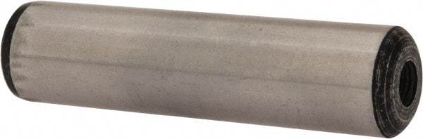 Value Collection - 5/8" Diam x 2-1/2" Pin Length Grade 8 Alloy Steel Pull Out Dowel Pin - 1 Rounded & 1 Threaded End - USA Tool & Supply