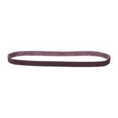 3M - 1/2" Wide x 24" OAL, Aluminum Oxide Abrasive Belt - Aluminum Oxide, Medium, Nonwoven, Series SC-BS - USA Tool & Supply