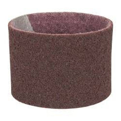 3M - 3-1/2" Wide x 15-1/2" OAL, Aluminum Oxide Abrasive Belt - Aluminum Oxide, Medium, Nonwoven, Series SC-BS - USA Tool & Supply