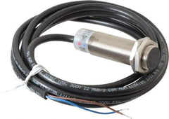 Eaton Cutler-Hammer - NPN, 5mm Detection, Cylinder Shielded, Inductive Proximity Sensor - 2 Wires, IP67, 20 to 250 VAC, M18x1 Thread, 2.54 Inch Long - USA Tool & Supply