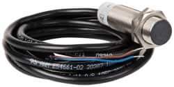 Eaton Cutler-Hammer - NPN, 5mm Detection, Cylinder Shielded, Inductive Proximity Sensor - 2 Wires, IP67, 40 to 250 VAC, M18x1 Thread, 2.54 Inch Long - USA Tool & Supply