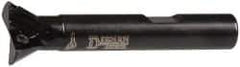 Dorian Tool - 60° Included Angle, 3/4 Inch Max Cutting Diameter, 2 Inserts, 3/8 Inch Shank Diameter, TDEX 110204-EN Insert Style, Indexable Dovetail Cutter - 2.39 Inch Overall Length - USA Tool & Supply