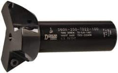Dorian Tool - 60° Included Angle, 2-1/2 Inch Max Cutting Diameter, 3 Inserts, 1 Inch Shank Diameter, TDEX 220408-EN Insert Style, Indexable Dovetail Cutter - 3-1/2 Inch Overall Length - USA Tool & Supply
