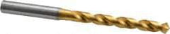 OSG - 8.49884mm 120° Vanadium High Speed Steel Jobber Drill - TiN Finish, Right Hand Cut, Spiral Flute, Straight Shank, 125mm OAL, Standard Point - USA Tool & Supply
