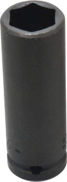 Proto - 3/4" Drive 15/16" Deep Thin Wall Impact Socket - 6 Points, 4" OAL - USA Tool & Supply