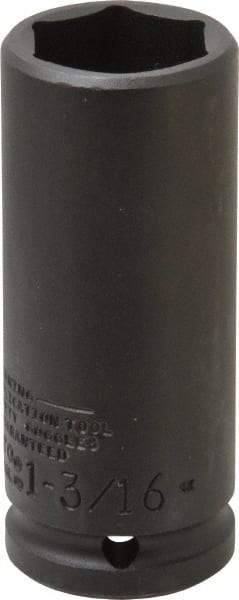 Proto - 3/4" Drive 1-3/16" Deep Thin Wall Impact Socket - 6 Points, 4" OAL - USA Tool & Supply
