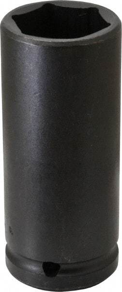 Proto - 3/4" Drive 1-1/4" Deep Thin Wall Impact Socket - 6 Points, 4" OAL - USA Tool & Supply