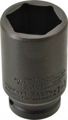 Proto - 3/4" Drive 1-1/2" Deep Thin Wall Impact Socket - 6 Points, 3-1/2" OAL - USA Tool & Supply