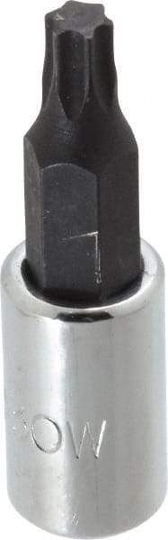 Proto - 1/4" Drive, T30 Torx Bit Socket - 1-3/4" OAL - USA Tool & Supply