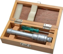 SPI - 0.8 to 1", 3.15" Gage Depth, Mechanical Inside Micrometer - 0.0002" Graduation, 0.0002" Accuracy, Ratchet Stop Thimble - USA Tool & Supply